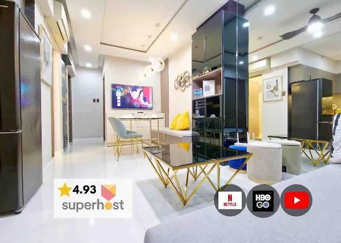 Stylish 2 Bedroom Near Bgc And Airport With Fast Wifi Aparthotel Manila